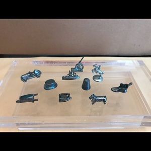 Original full set of monopoly pieces